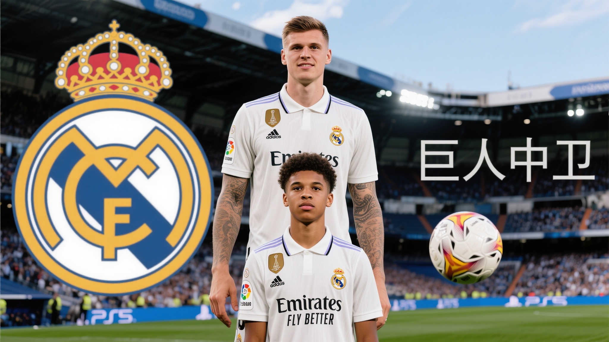 人物 ｜ 皇马新星怀森：巨型中卫+精准长传，未来十年后防基石？